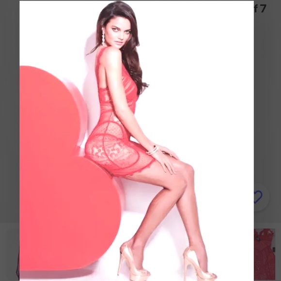 NWT BEBE Y2K CORAL PINK LACE OVERLAY DEEP V CORSET SEXY BODYCON MINI DRESS SzXS - Picture 5 of 12